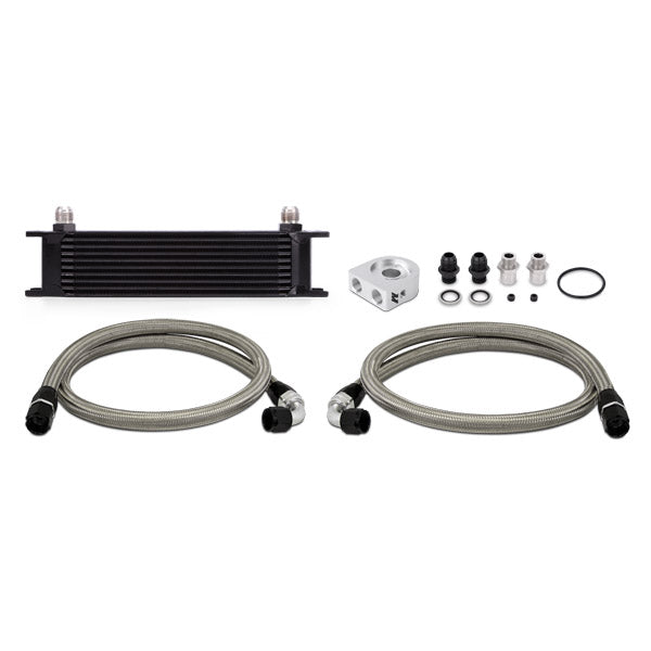 Universal 10 Row Oil Cooler Kit - Black <br> 11 X 2.76 X 1.97
