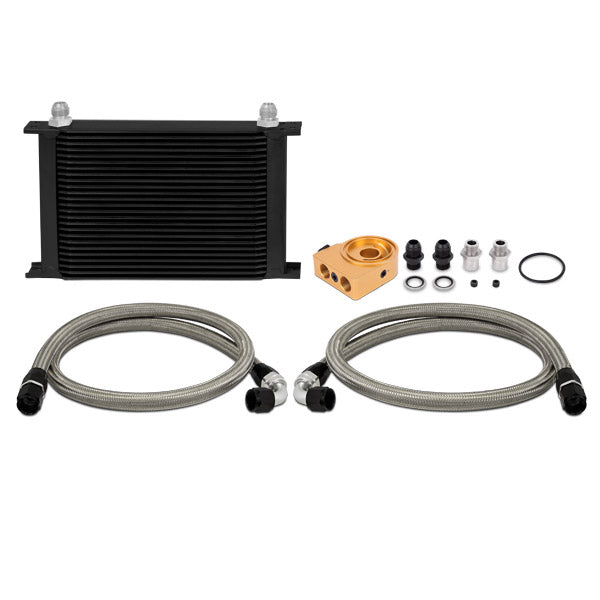 Universal Thermostatic 25 Row Oil Cooler Kit <br> 8.35 L X 1.97 W X 12.95 in H
