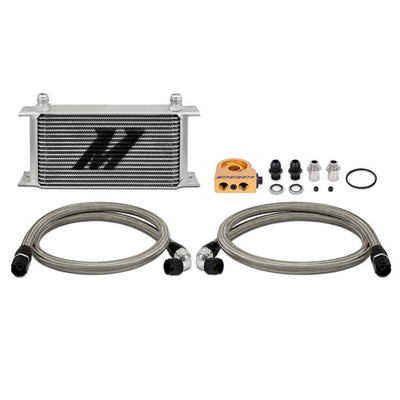 Universal 19 Row Thermostatic Oil Cooler Kit <br> 5.5 L X 2 W X 13 in H