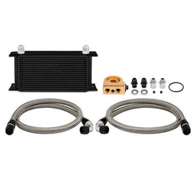 Thermostatic Oil Cooler Kit - Black <br> 5.5 L X 2 W X 13 in H