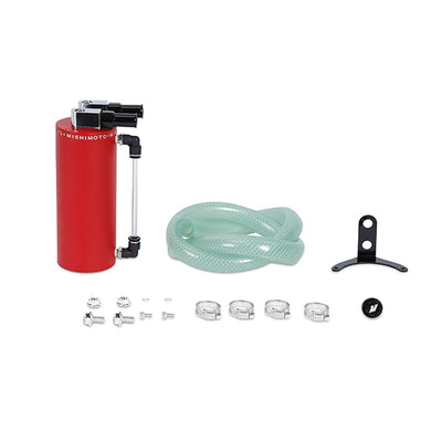 Small Aluminum Oil Catch Can - Wrinkle Red <br> Thread Size: M14x1.25
