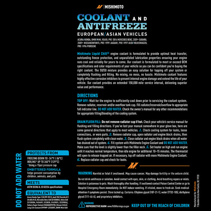 Liquid Chill Original Equipment Coolant <br> Universal Fit