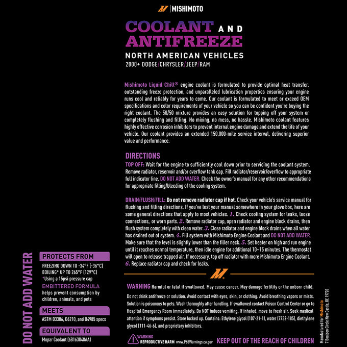 Liquid Chill Original Equipment Coolant <br> Universal Fit