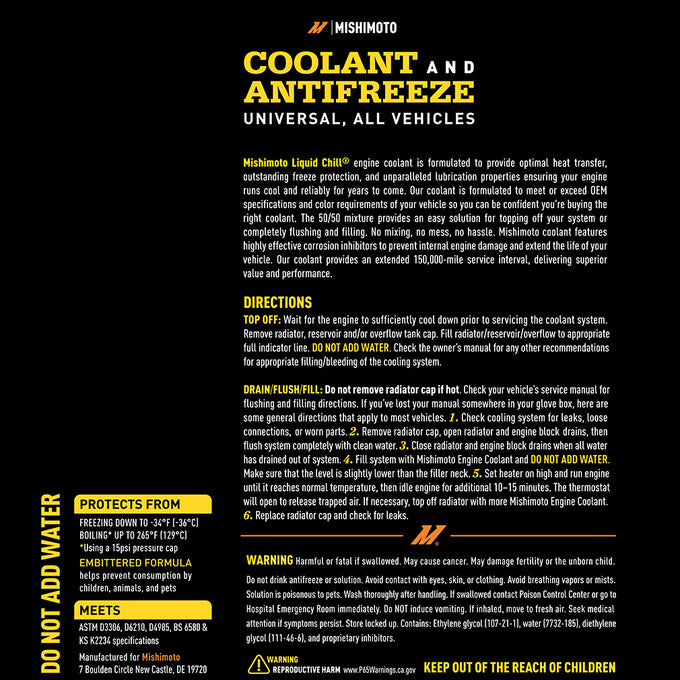 Liquid Chill Original Equipment Coolant <br> Universal Fit