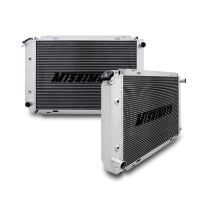 Dual Pass Aluminum Racing Radiator <br> 80-93 Ford Granada Mustang, Mercury Cougar