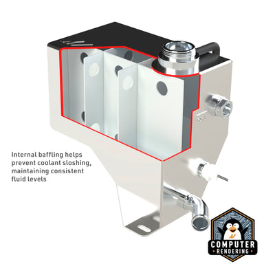Aluminum Degas Tank <br> 01-07 Chevy Silverado GMC Sierra 2500 3500