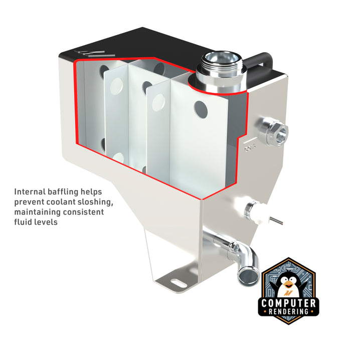 Aluminum Degas Tank <br> 01-07 Chevy Silverado GMC Sierra 2500 3500
