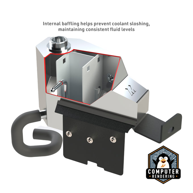 Aluminum Degas Tank <br> 08-10 Ford F-250-550 Super Duty