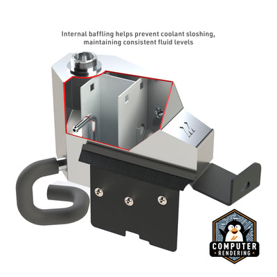 Aluminum Degas Tank <br> 08-10 Ford F-250-550 Super Duty