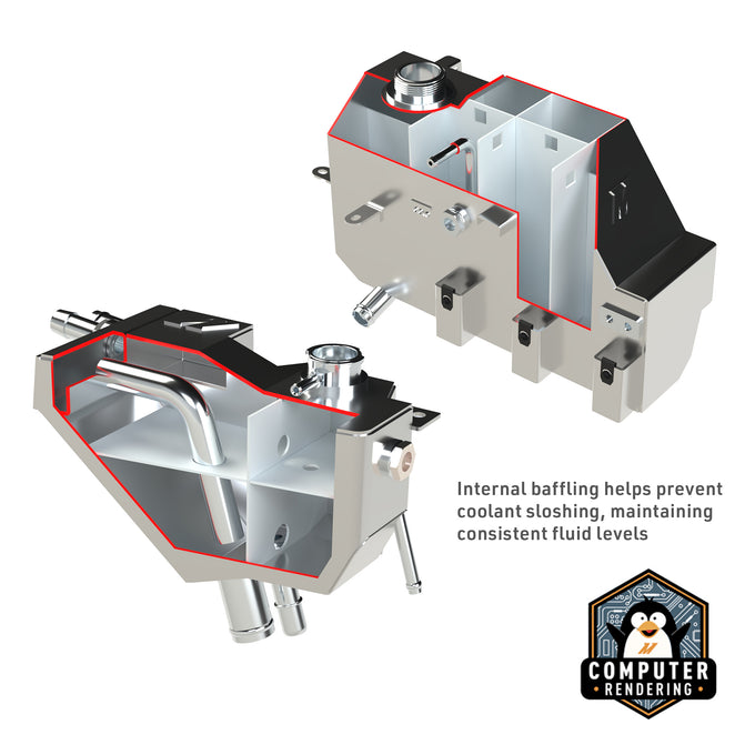 Aluminum Degas Tank <br> 11-19 Ford F-250 F-350 Super Duty