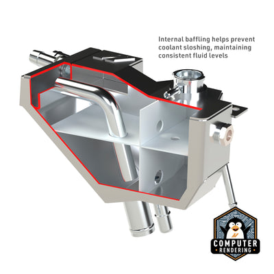 Aluminum Secondary Degas Tank <br> 11-22 Ford F-250 F-350 Super Duty