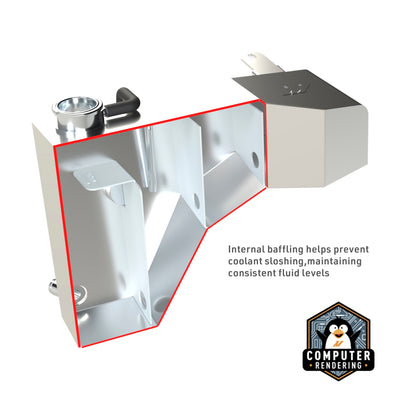 Aluminum Expansion Tank <br> 11-23 Dodge Challenger Charger, Chrysler 300