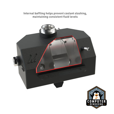 Aluminum Coolant Expansion Tank <br> 15-23 Ford Mustang 5.0L,2.3L,3.7L,5.2L