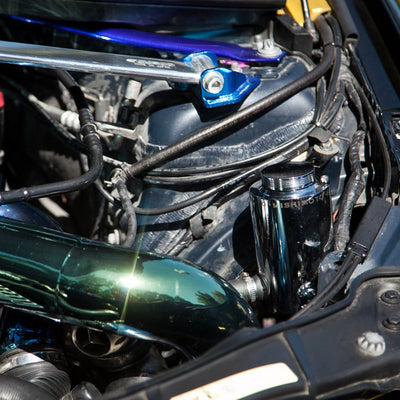 Aluminum Power Steering Reservoir Tank <br> Universal Fit