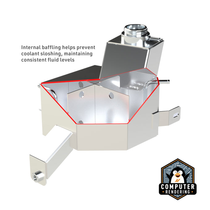 Aluminum Degas Tank <br> 13-18 Ram 2500-5500, 2013 Ram 4000 6.7L