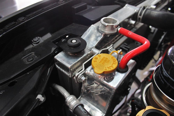 Aluminum Coolant Overflow Tank <br> 08-14 Subaru Impreza, WRX, WRX STI 2.5L 2.0L