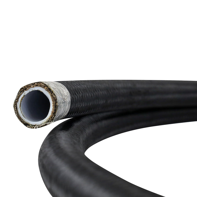 Black Nylon -6AN Braided Line <br> Universal Fit