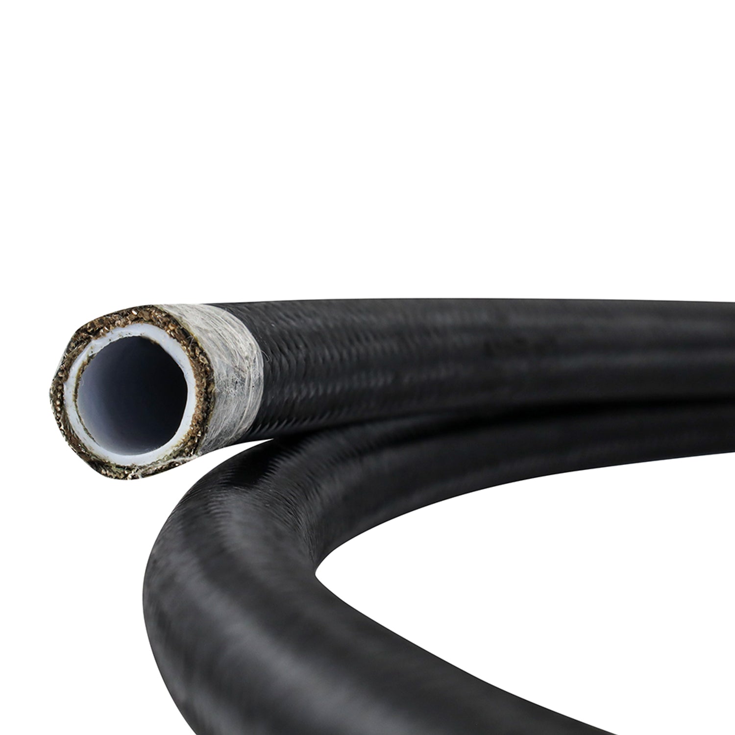 Black Nylon -6AN Braided Line <br> Universal Fit