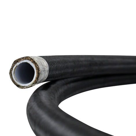 Black Nylon -6AN Braided Line <br> Universal Fit