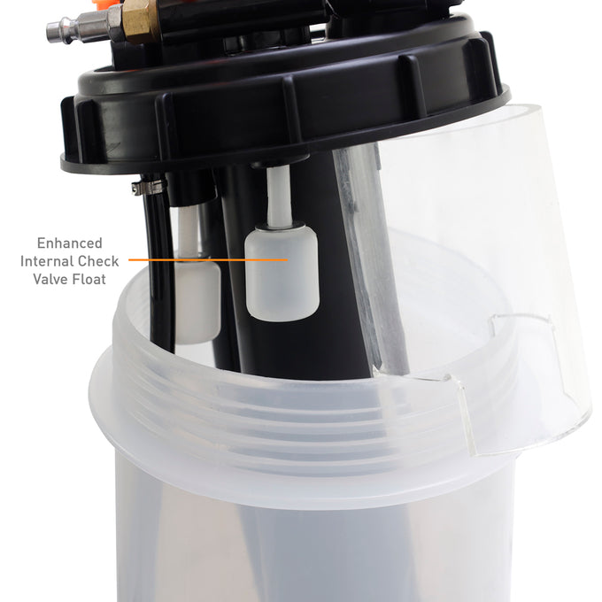 Fluid Extractor, Manual and Pneumatic, 5.6L <br> 9in L X 9in W X 20.5in in H