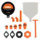 No-Spill Coolant Funnel Kit, 15 Piece <br> Universal Fit