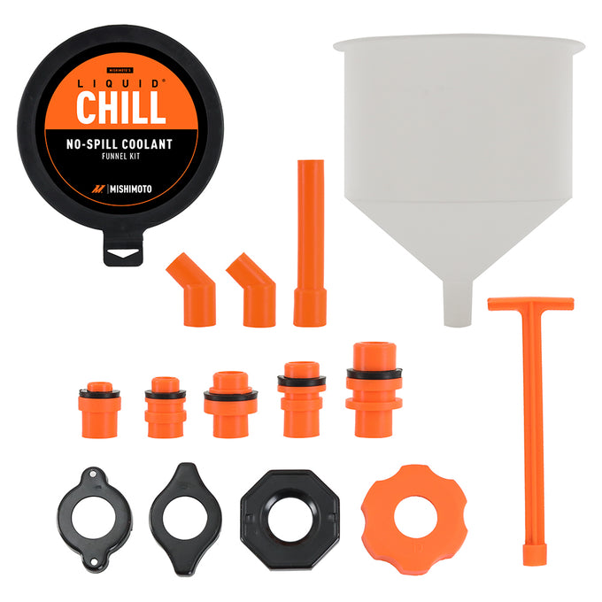 No-Spill Coolant Funnel Kit, 15 Piece <br> Universal Fit