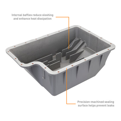 Aluminum Pan <br> 92-16 Ford E/F Series Super Duty Expedition