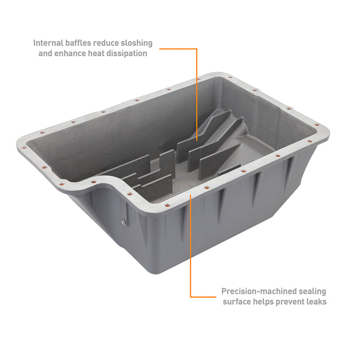 Aluminum Pan <br> 92-16 Ford E/F Series Super Duty Expedition