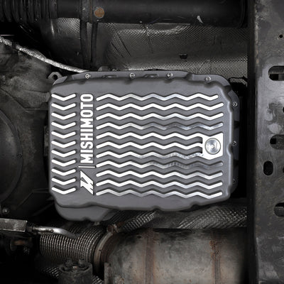 Aluminum Transmission Pan <br> 01-23 Dodge Ram 1500 2500 3500 Jeep Liberty
