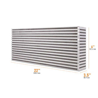 Universal Air-to-Air Race Intercooler Core <br> 22 L X 3.5 W X 6 in H