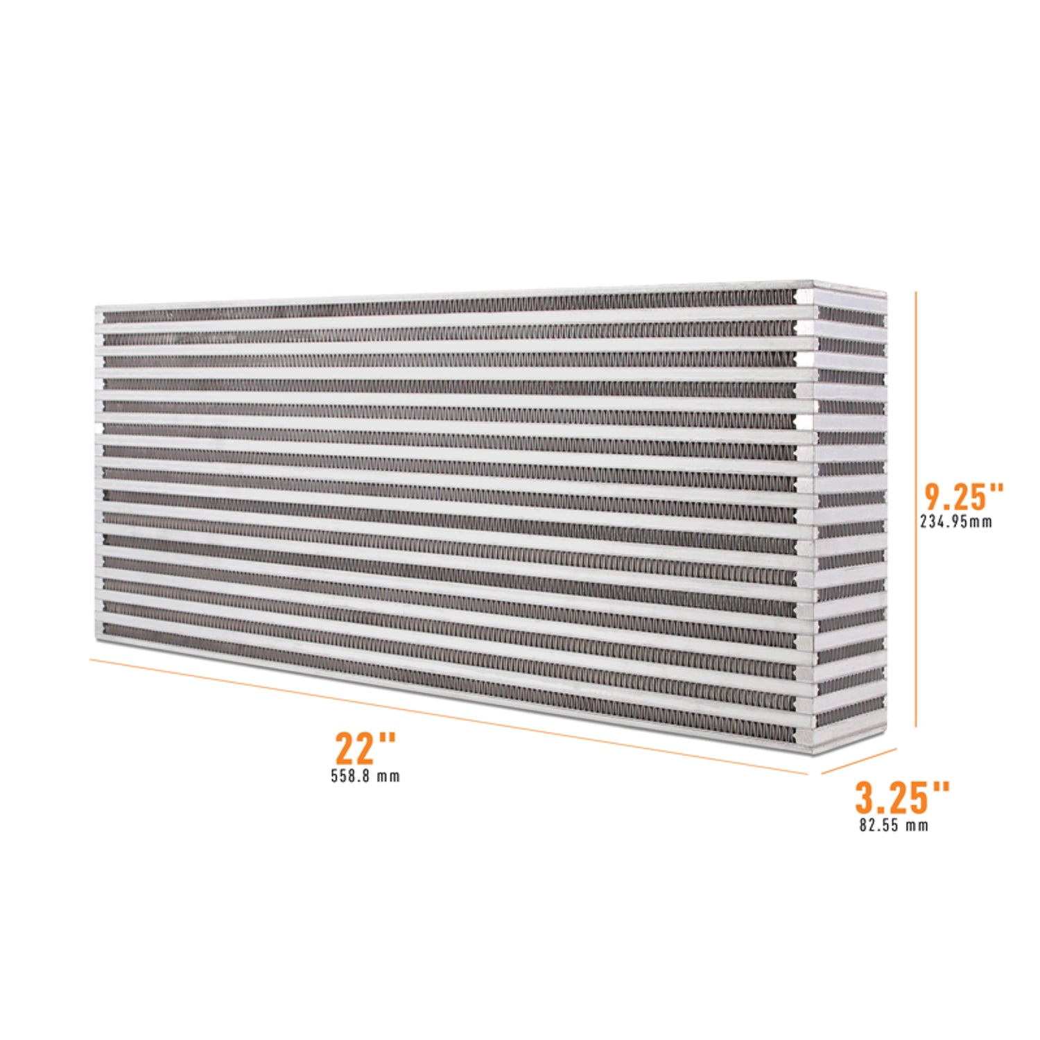 Universal Air-to-Air Race Intercooler Core <br> 22 L X 3.25 W X 9.25 in H