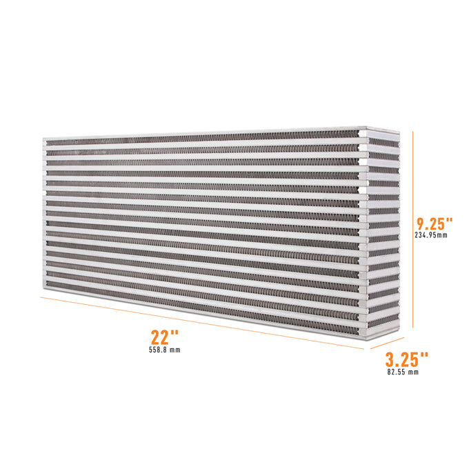Universal Air-to-Air Race Intercooler Core <br> 22 L X 3.25 W X 9.25 in H