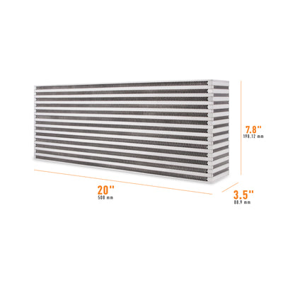 Universal Air-to-Air Race Intercooler Core <br> 20 L X 3.5 W X 7.8 in H