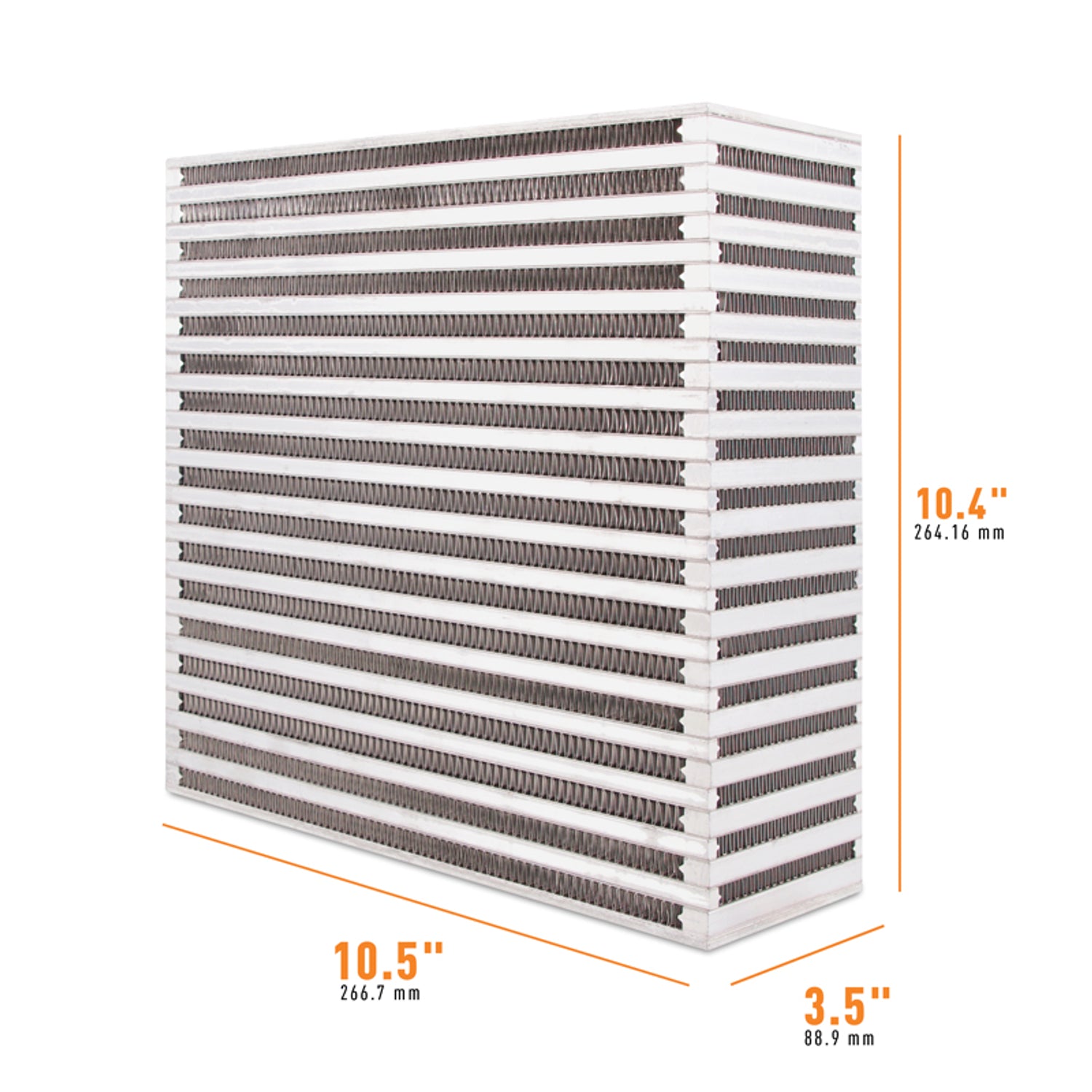 Universal Air-to-Air Race Intercooler Core <br> 10.5 L X 3.5 W X 10.4 in H