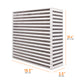 Universal Air-to-Air Race Intercooler Core <br> 10.5 L X 3.5 W X 10.4 in H