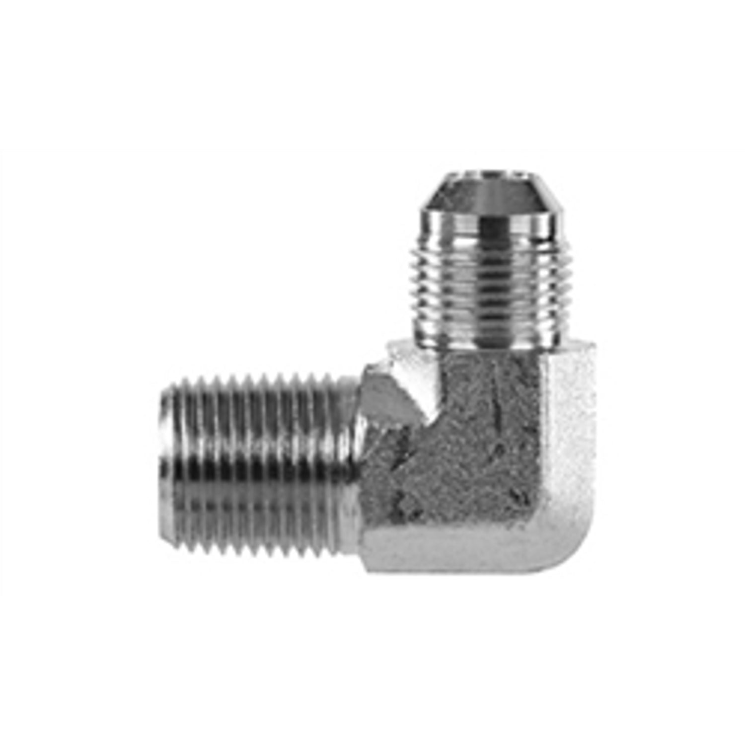 90 Degree Steel Double Male Fitting <br> AN-4 To 1/8 in NPT