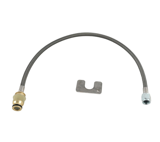 22 in Stainless Steel Braided Line <br> Quick Disconnect Male End To AN-4
