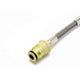 22 in Stainless Steel Braided Line <br> Quick Disconnect Male End To AN-4