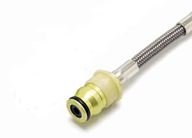 22 in Stainless Steel Braided Line <br> Quick Disconnect Male End To AN-4