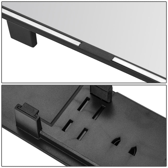 Clip-On Flat Panoramic Broad Rear View Mirror <BR> 11.8 in. X 3 in. X 1 in.