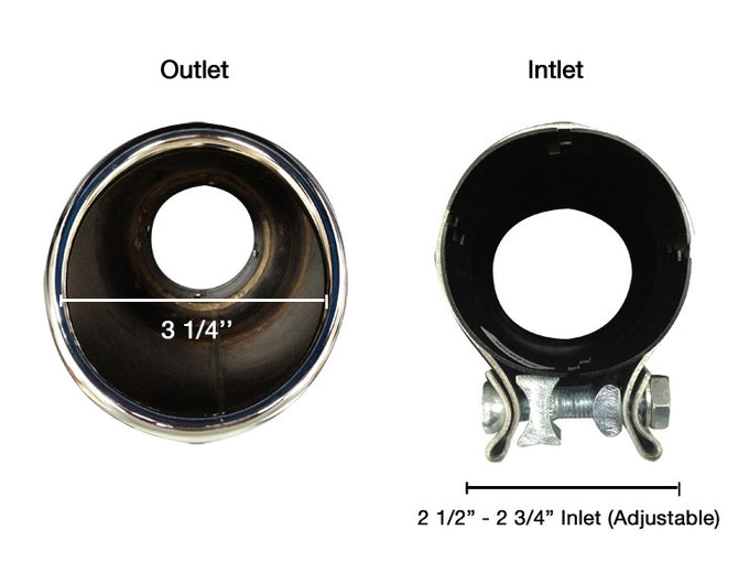 Muffler Tip <br>99-24 Ford F-150, F-250, F-350 F-450 F-550 SuperDuty