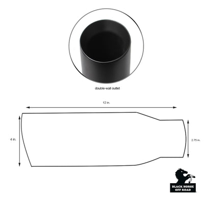 Muffler Tip <br>99-24 Ford F-150, F-250, F-350 F-450 F-550 SuperDuty