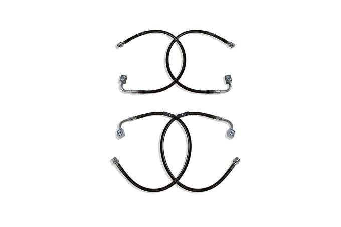 Front & Rear Extended Brake Line Kit <br> 07-18 Jeep Wrangler 2018 Wrangler JK
