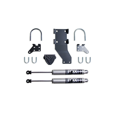 Dual Steering Stabilizer Kit w/ Fox Stabilizers <br> 17-25 Ford F-250 F-350 Super Duty