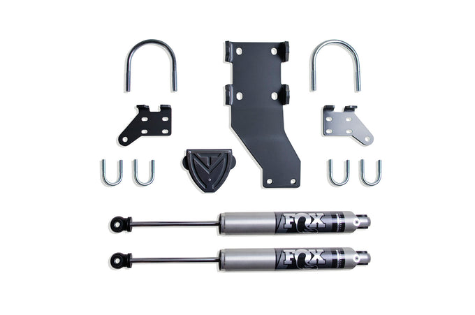 Dual Steering Stabilizer Kit w/ Fox Stabilizers <br> 17-25 Ford F-250 F-350 Super Duty