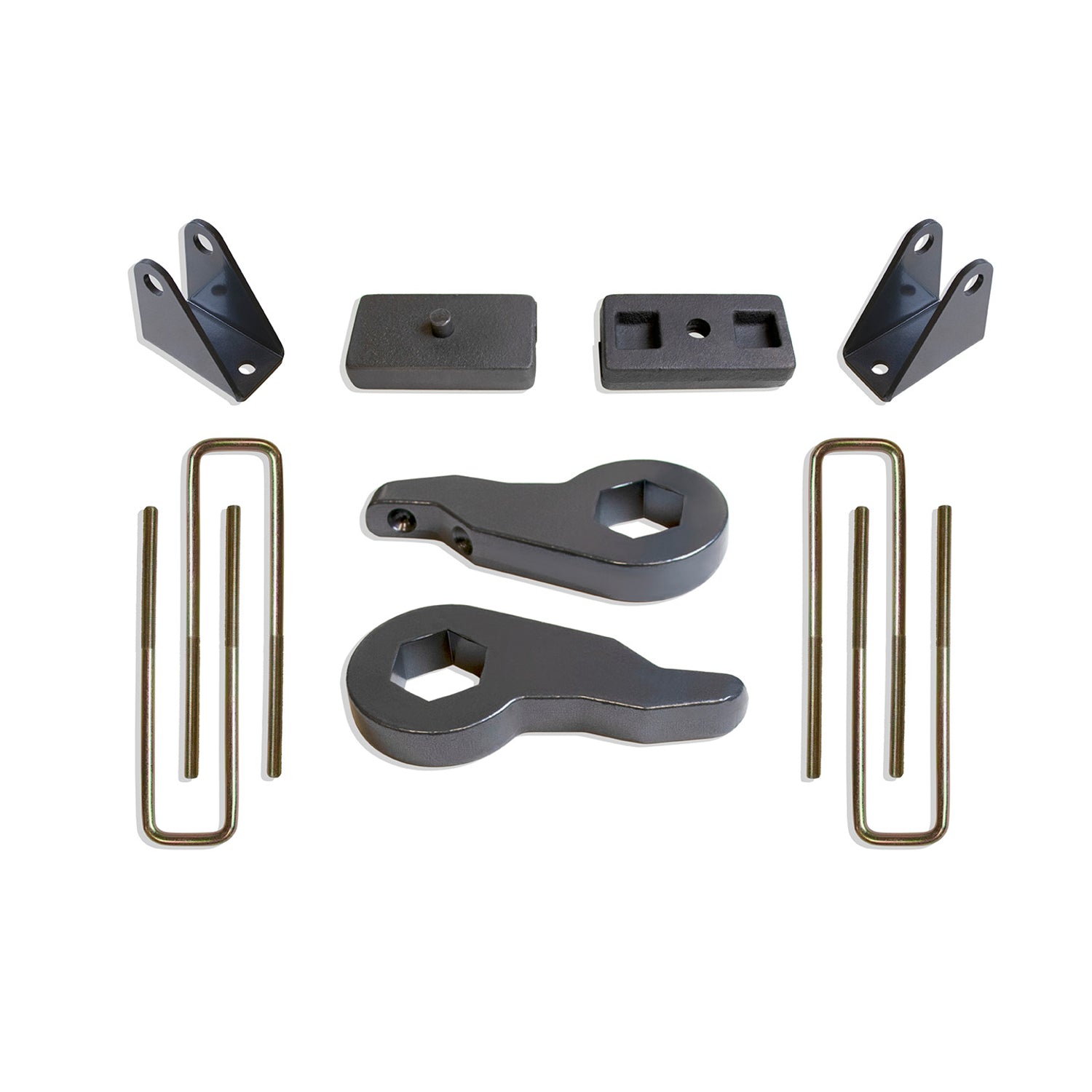 2.5in /1in Leveling Kit W/ Shock Ext <br> 01-10 Chevy Silverado GMC Sierra 1500-3500 HD