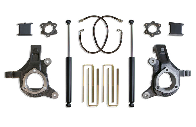 6in/3in Spindle Lift Kit w/MaxTrac Shocks <br> 07-16 Chevy Silverado GMC Sierra 1500 HD Classic