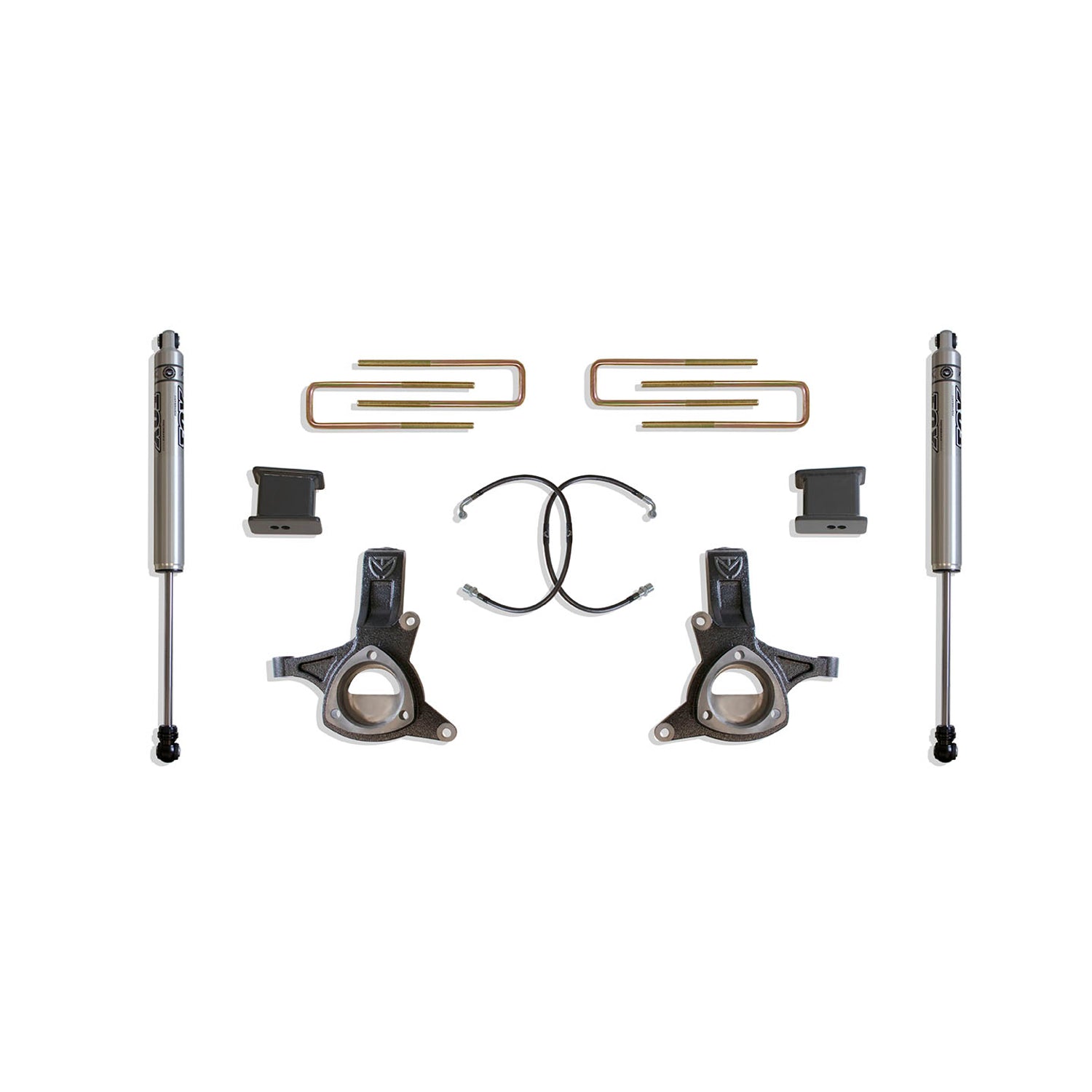 5in Lift Kit w/Fox Shocks & Stamped Steel Arms <br> 16-18 Chevy Silverado GMC Sierra 1500