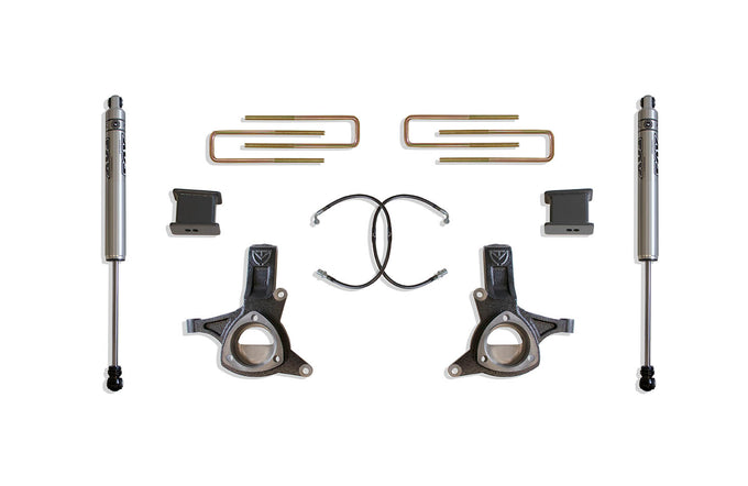 5in Lift Kit w/Fox Shocks & Stamped Steel Arms <br> 16-18 Chevy Silverado GMC Sierra 1500