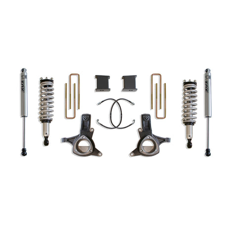 7in Lift Kit w/Fox Shocks & Stamped Steel Arms <br> 16-18 Chevy Silverado GMC Sierra 1500